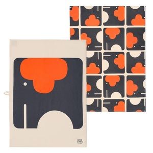 Orla Kiely Elephant pattern Tea Towel, Set of 2, brand new, never used.